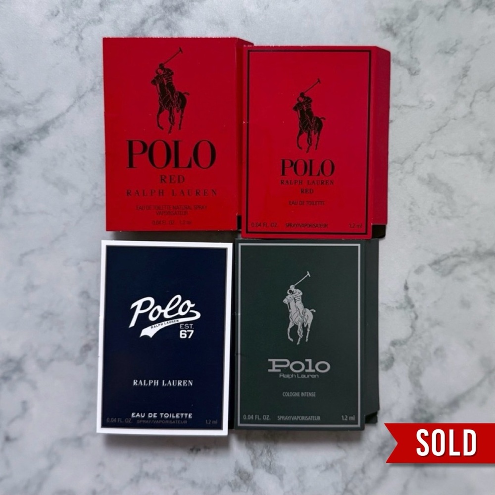 *SOLD!* Ralph Lauren Polo Red men’s perfume samples